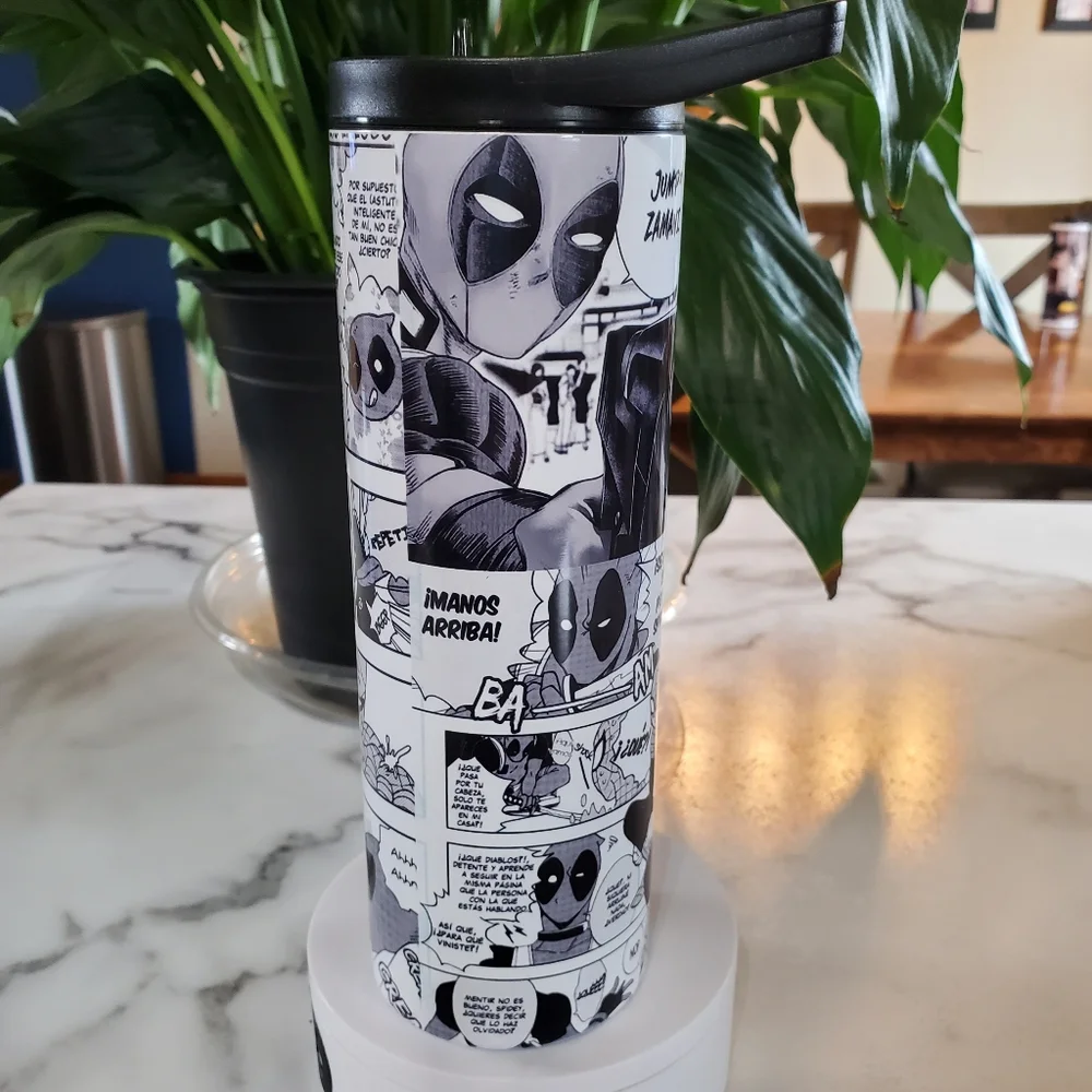 Deadpool Comic Strip 20oz Tumbler 🎉sale